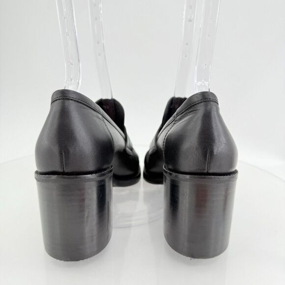 Aquatalia Josette Leather Slip On Heeled Loafers Waterproof - Picture 6 of 15